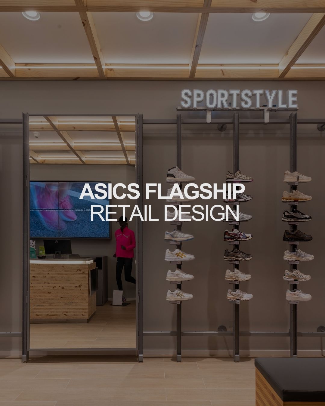 Projeto ASICS Flagship desenvolvido pela MQ